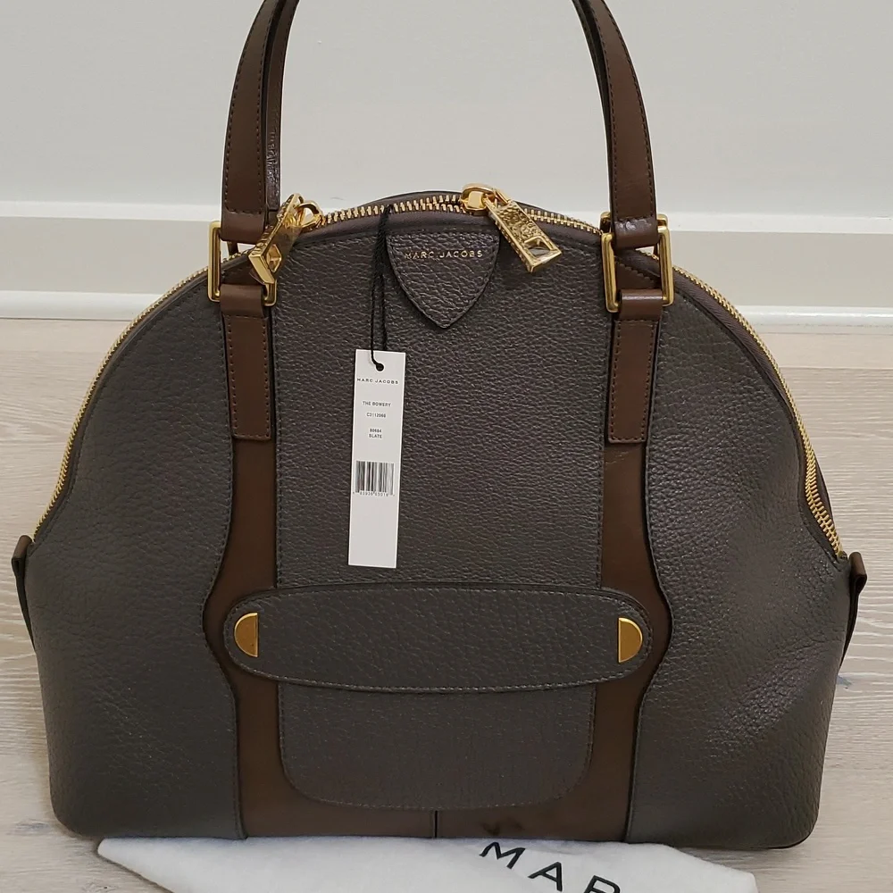 NWT Marc Jacobs The Crosby Bowery Satchel in Slate